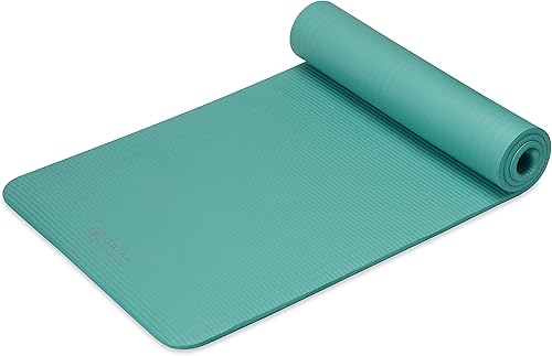 Miniatura 8 de Gaiam Essentials - Tapete de yoga grueso para fitness y ejercicio con correa de transporte para esterilla de yoga de fácil ajuste 72 pulgadas de