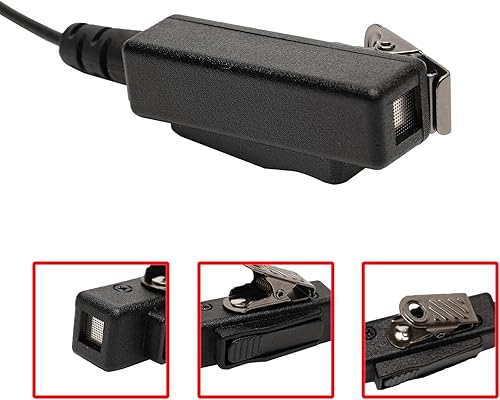 Miniatura 6 de Auriculares con micrófono PTT compatibles con Kenwood NX-200 NX-210 NX-3300 TK-3180 NX5200 TK-5210 NX-5300-K2 NX-300 P25 K2 Walkie Talkie Radio