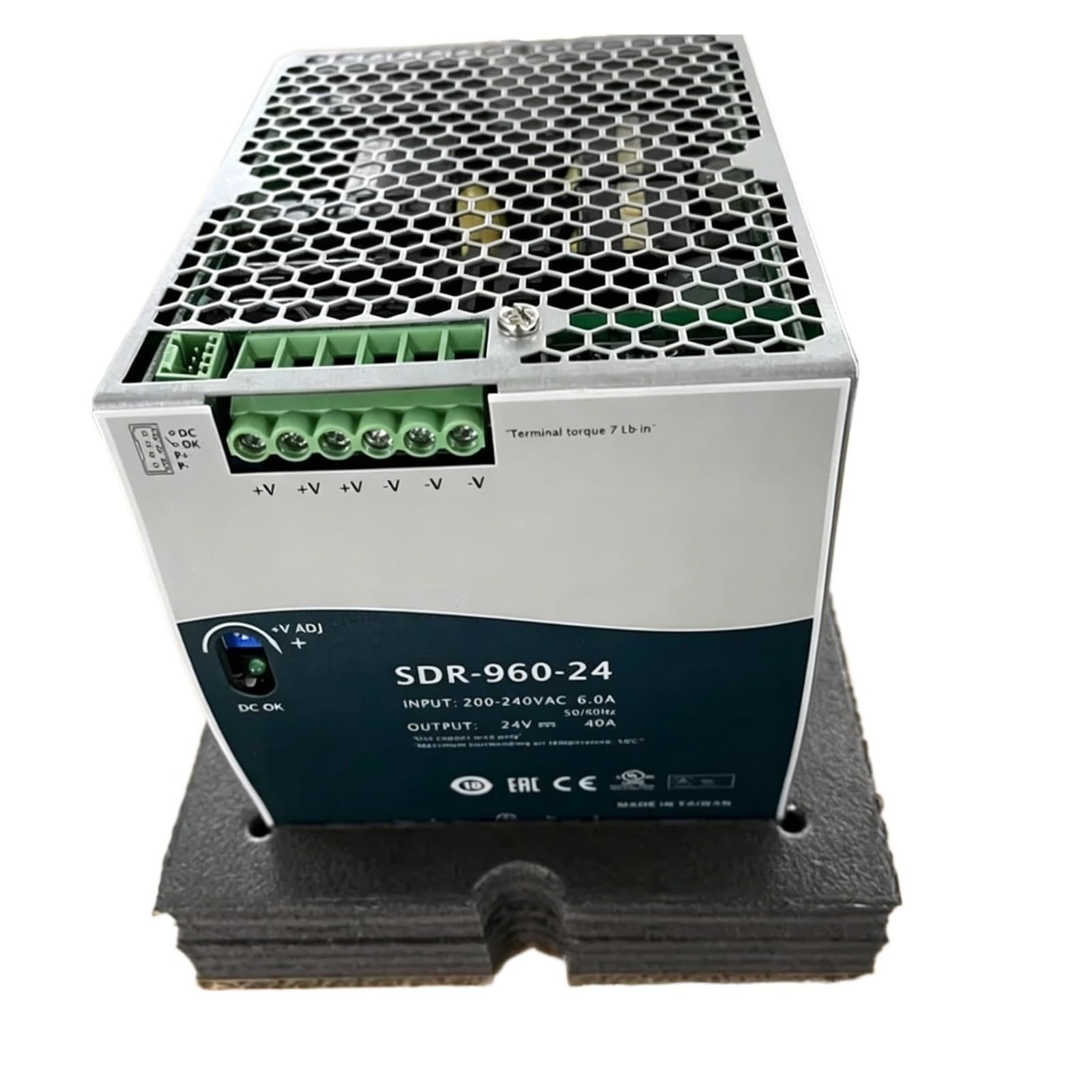 Alimentation sur rail 24V 40A SDR-960-24 bloc d'alimentation 960W 200-240VAC