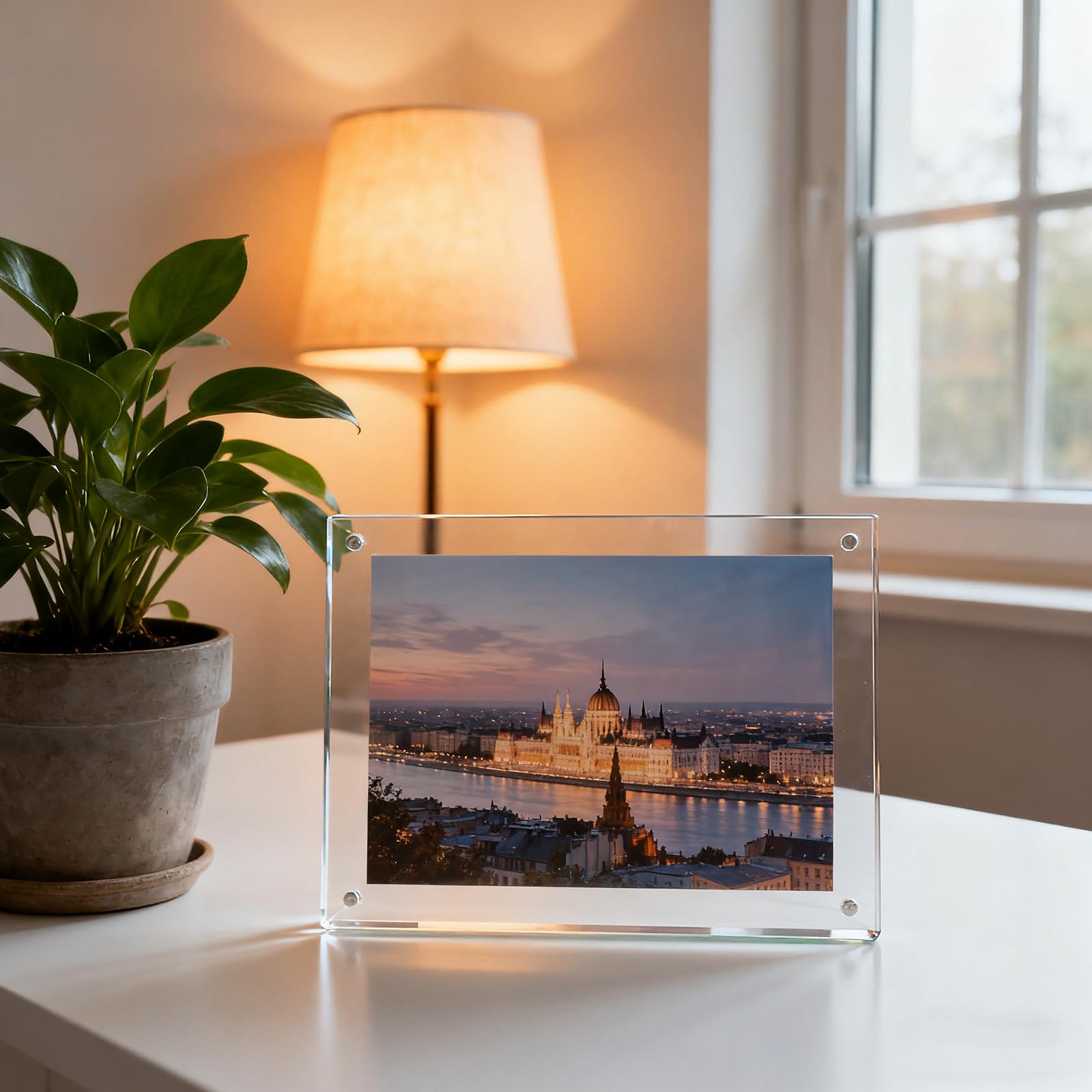 Lot de 6 plaques en verre acrylique A3 rectangulaires de 2 mm - En plastique transparent - Pour décoration, cadre photo, projets de peinture