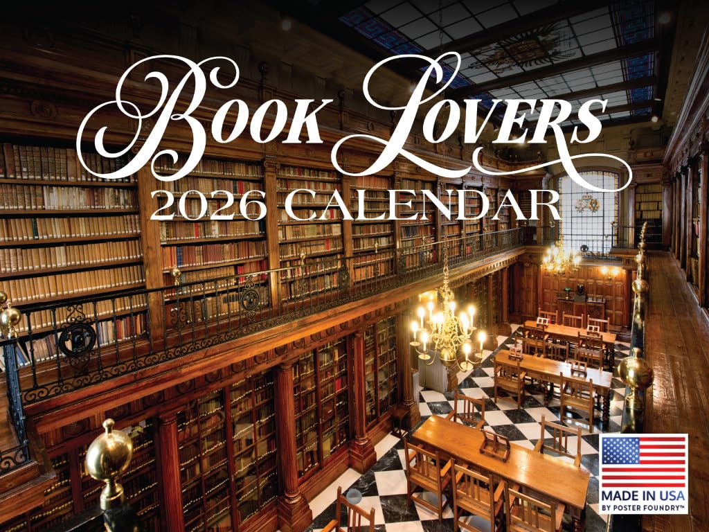 Book Lovers Calendar 2026 Monthly Wall Calender 12 Month | American Made In The USA