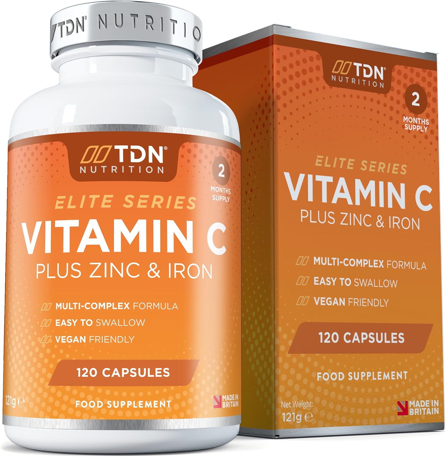 Vitamin C and Zinc High Strength 1200mg Vitamin C Tablets 120