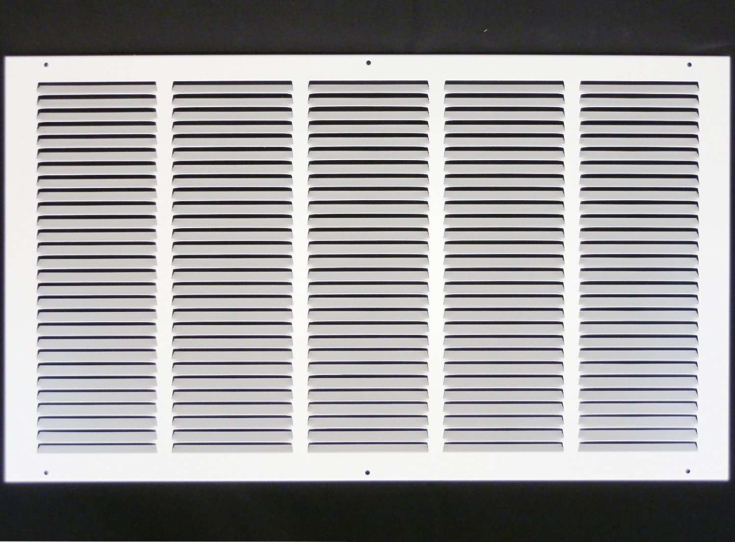 14'' x 8'' [Duct Opening] Flat Stamped Steel Return Air Grille by - Sidewall and Ceiling - HVAC Premium Vent Duct Cover - White [Overall Dimensions: 15.75''w X 9.75''h] — view 18