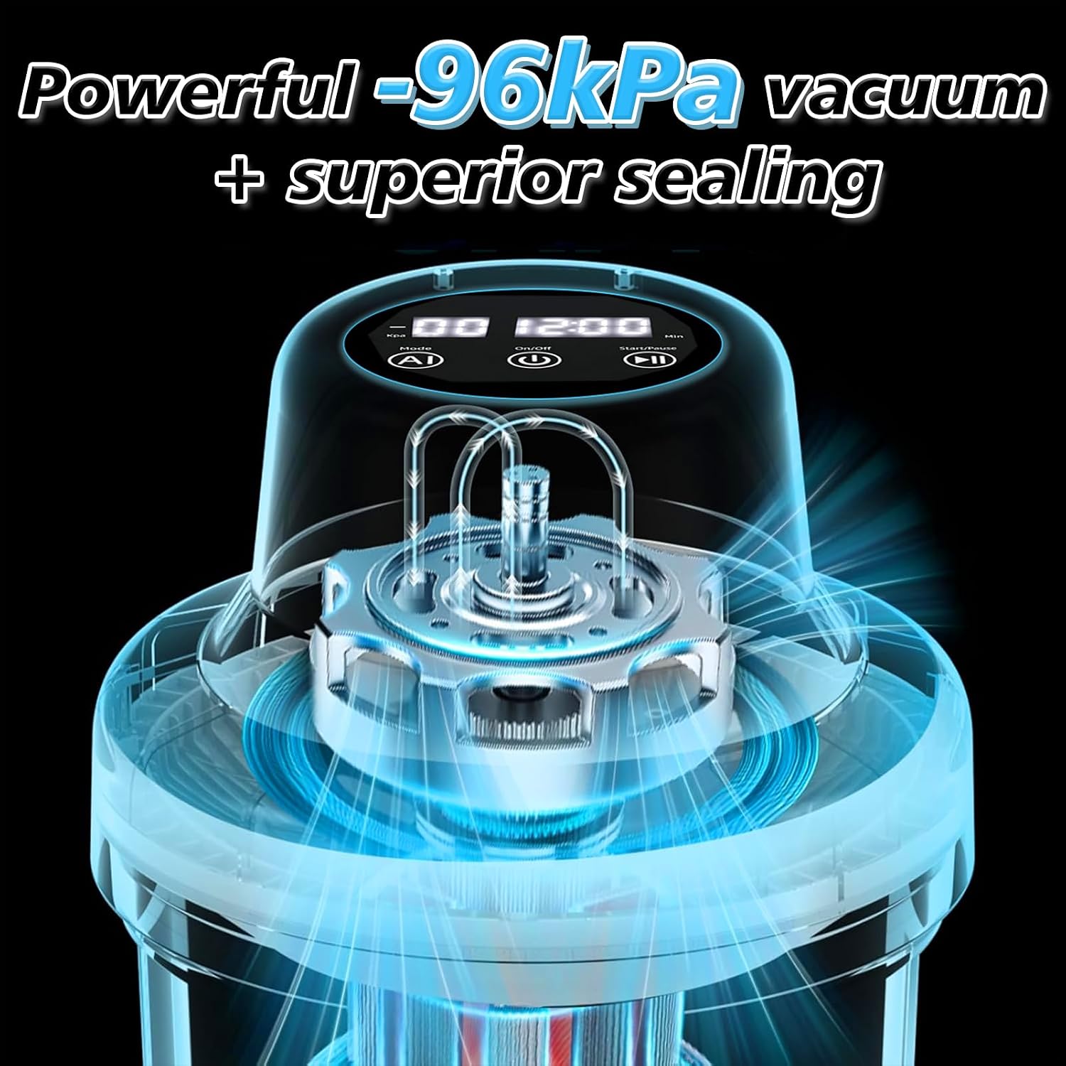 Resin Bubble Remover Vacuum Chamber, 96kPa High Pressure Epoxy Resin Bubble Remover Machine, 99% Bubble Removal for Epoxy Resin Casting, Silicone Molds & Jewelry Making