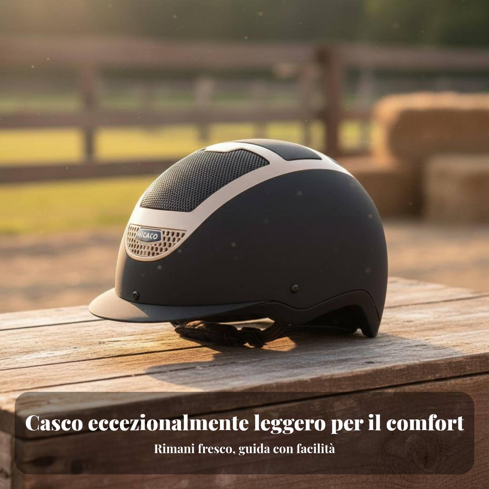 Casco di per Equitazione Leggero Casco Protettivo Equestre Regolabile Comodo Attrezzatura Protettiva per Principianti, Allenamento, Maneggio