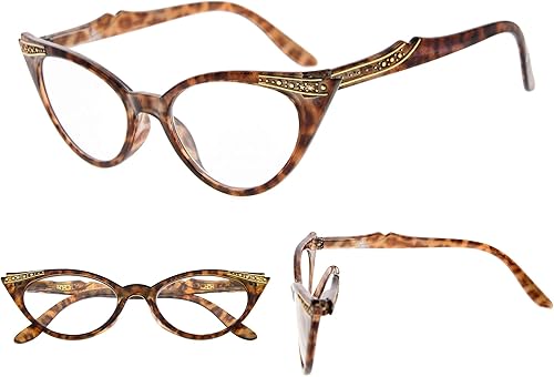 Miniatura 6 de Gafas de lectura (3 pares) con estilo ojo de gato, para mujer, Multi color, talla única