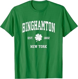 Binghamton New York Vintage Shamrock Sports T-Shirt
