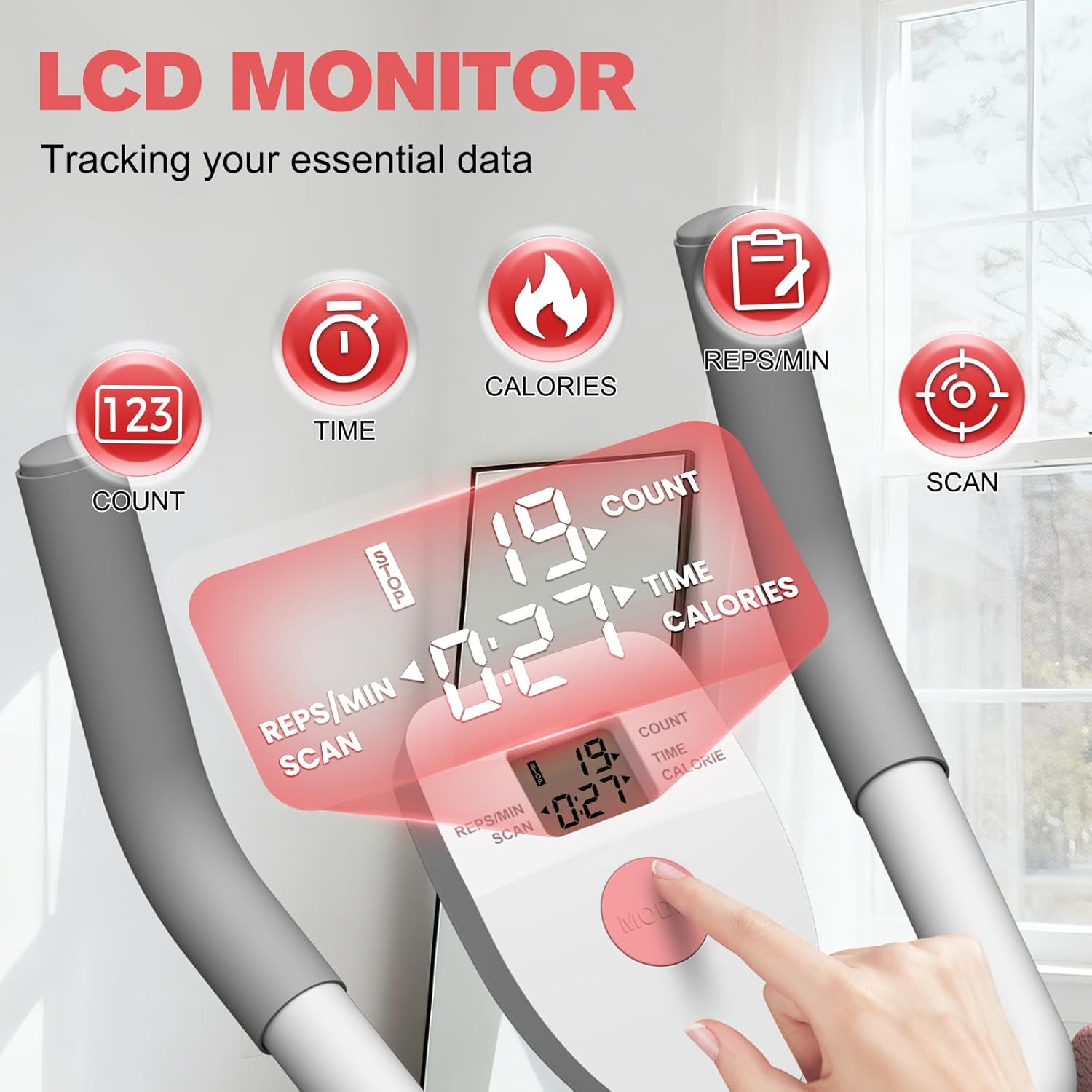 DERACY Ab Workout Machine Adjustable Ab Trainer Abdominal Trainer for Home Gym Foldable Ab Crunch Machine for Core 440 LBS