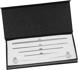 GARVALON 6 peças sonda de cobra répteis suprimentos ferramentas répteis sonda portátil de aço inoxidável sonda de cobra répteis sonda sexing sonda de gênero de metal conjunto de sondas de gênero major prata Python