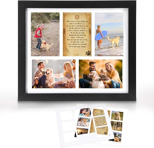 Vista 7 de KCRasan Marco de fotos conmemorativo para regalo de pérdida de mascotas, marco de recuerdo para perro o gato con recuerdo de homenaje