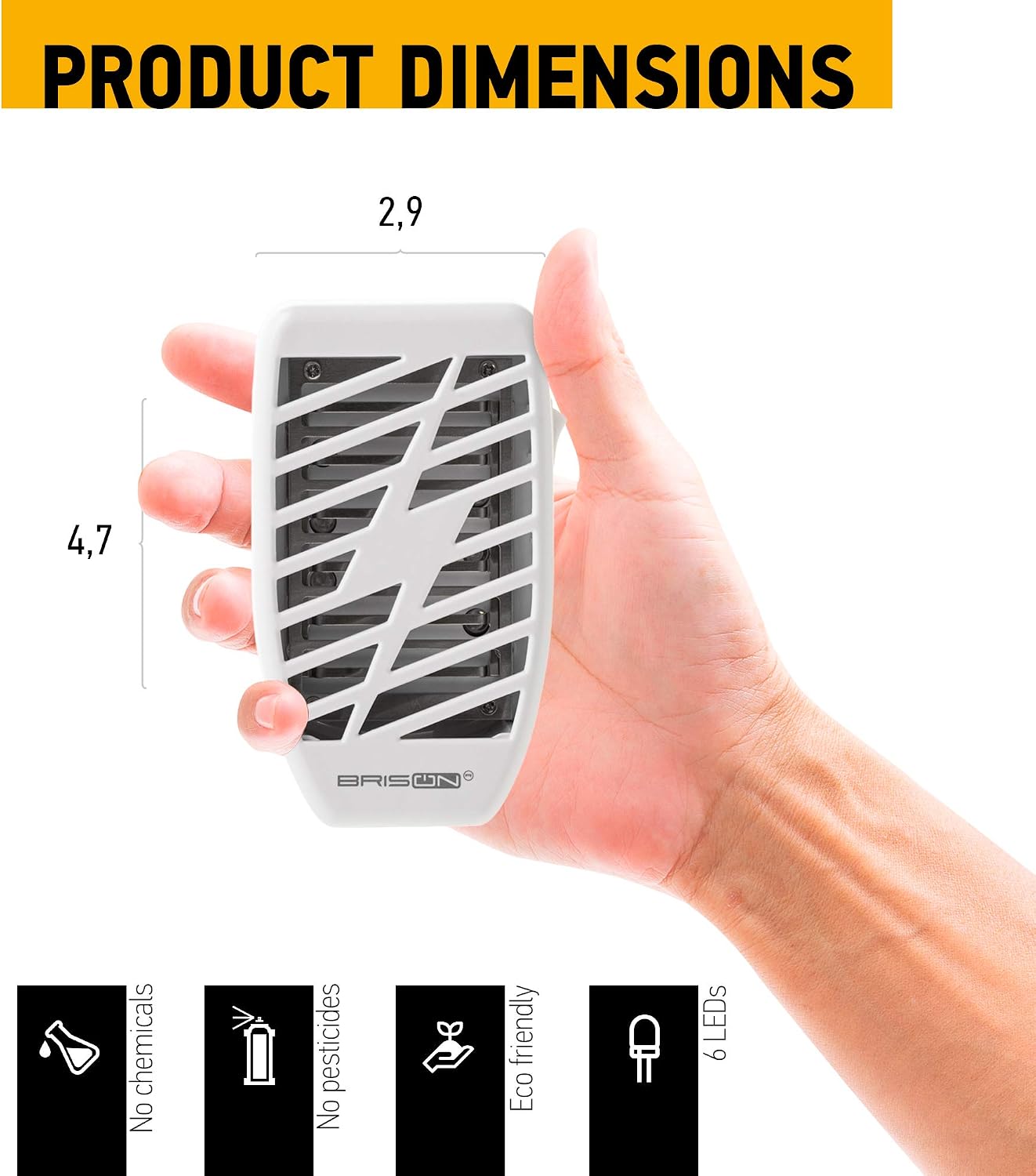 Indoor Bug Zapper Fly Zapper Mosquitos Zapper - Electric Portable Plug in Home Insects Zapper for removes Insects Mosquitos Files Bugs Gnats Moths - White (2Pack, White)