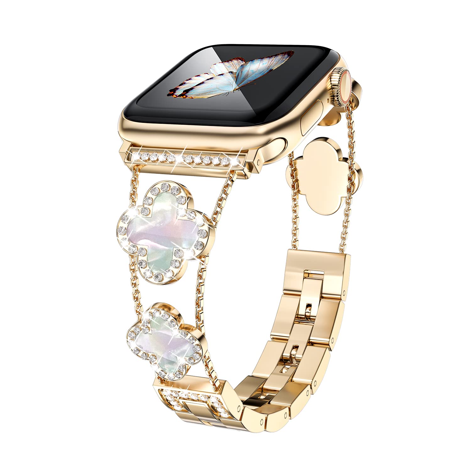 Musk-MSKR Diamond Metal Bands Add Sparkle to Your Watch For Apple Watch Series 11 10 9 8 7