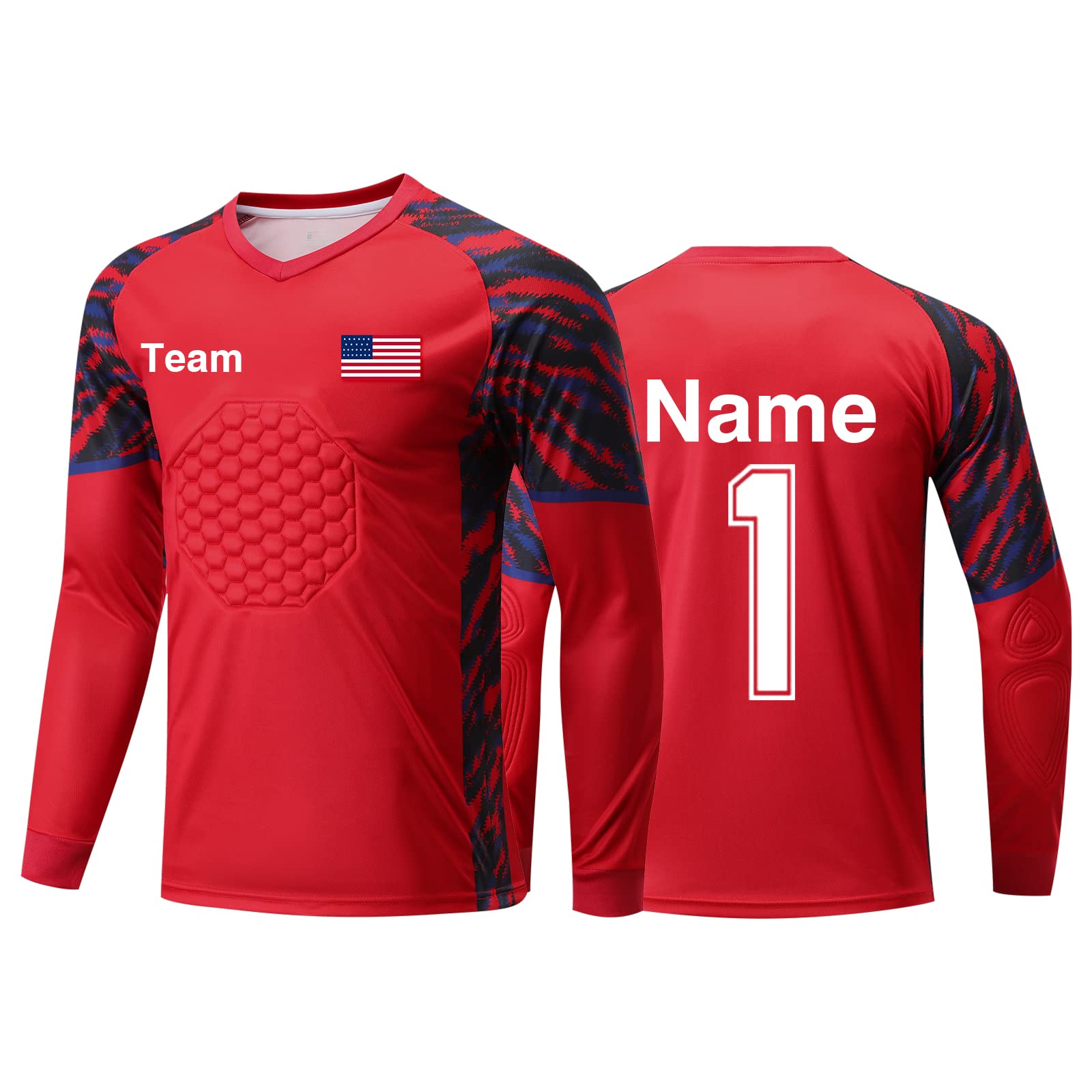 Custom Goalkeeper Jersey Soccer for Kids Adult Soccer Goalie Jersey Personalized