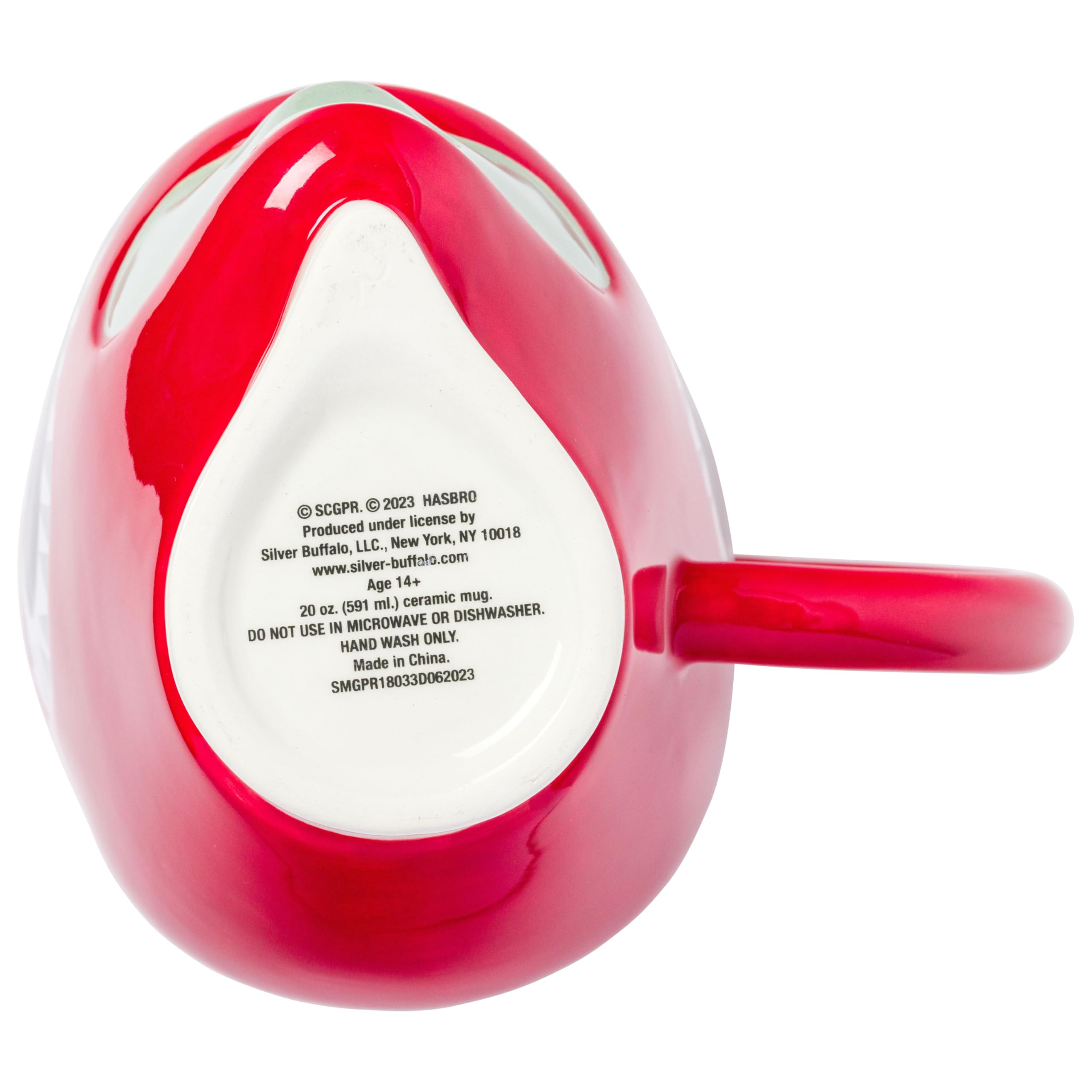 Silver Buffalo Power Rangers Keramiktasse, 3D-Form, Rot | Keramik, 0,59 Liter