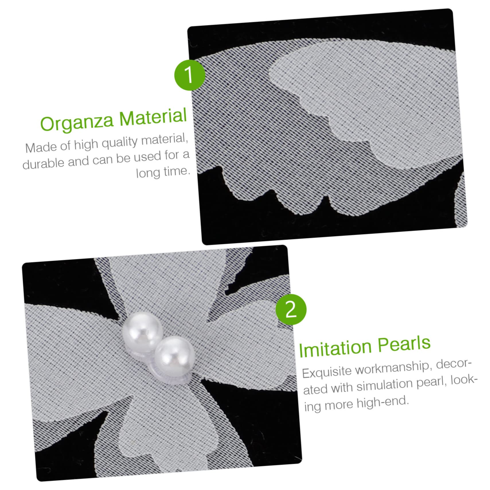 60stücke Organza Schmetterling Applikationen Doppelter Effekt Patches Für Kleidung Diy Dekoration Hochzeits Und Bastelprojekte Mit Perlenverzierung Einfach Aufzunähen