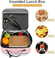 Vista 6 de Corgi - Lonchera reutilizable para perros, bolsa térmica con aislamiento, lonchera para comida y alimentos, bolsa de mano para mujeres, niños