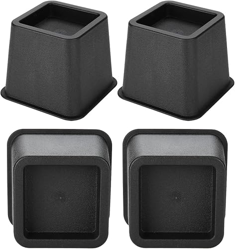 Kikumi Sa Rehausseur De Lit 10Cm 23×12×10 4Pcs Set 3 Furniture Raisers Adjustable Bed Chair Riser Wide Feet Lift Stands - 3