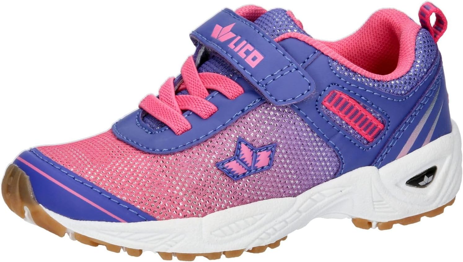 Lico Unisex Barney Vs Sneakers voor kinderen, roze, turquoise, 37 EU