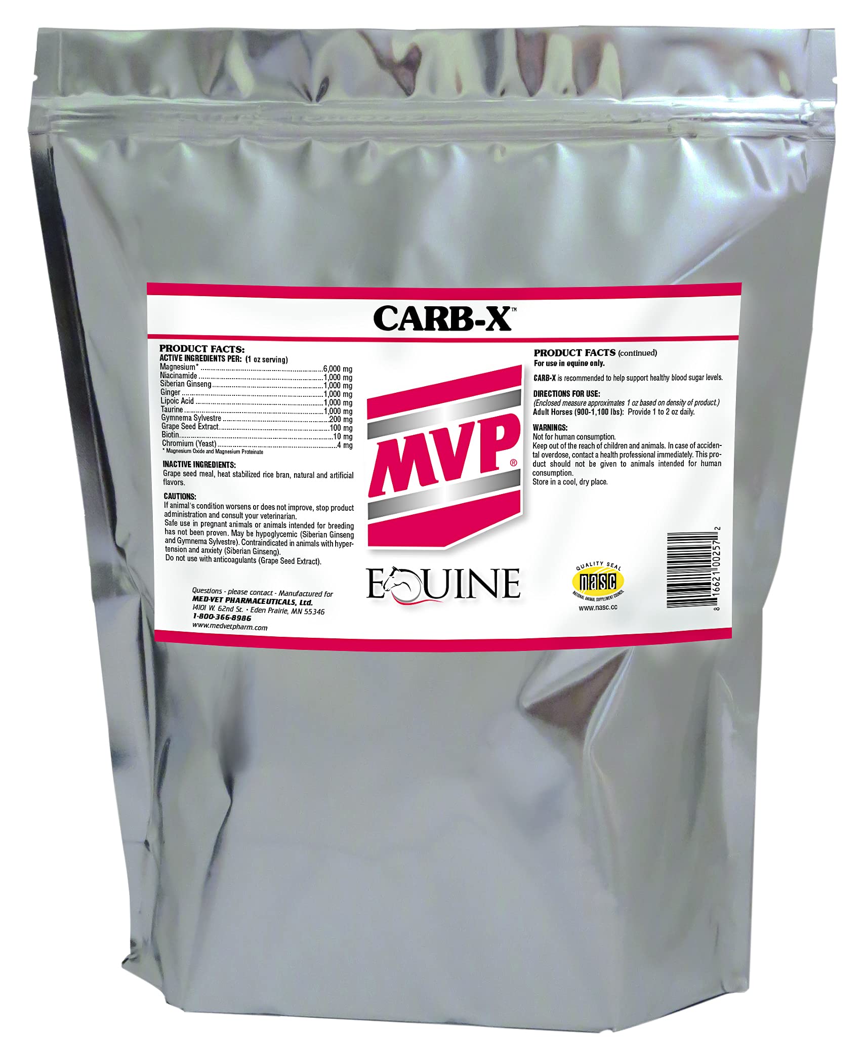 Med-Vet Pharmaceuticals Carb-X (10lb) Glucose Metabolism Support…