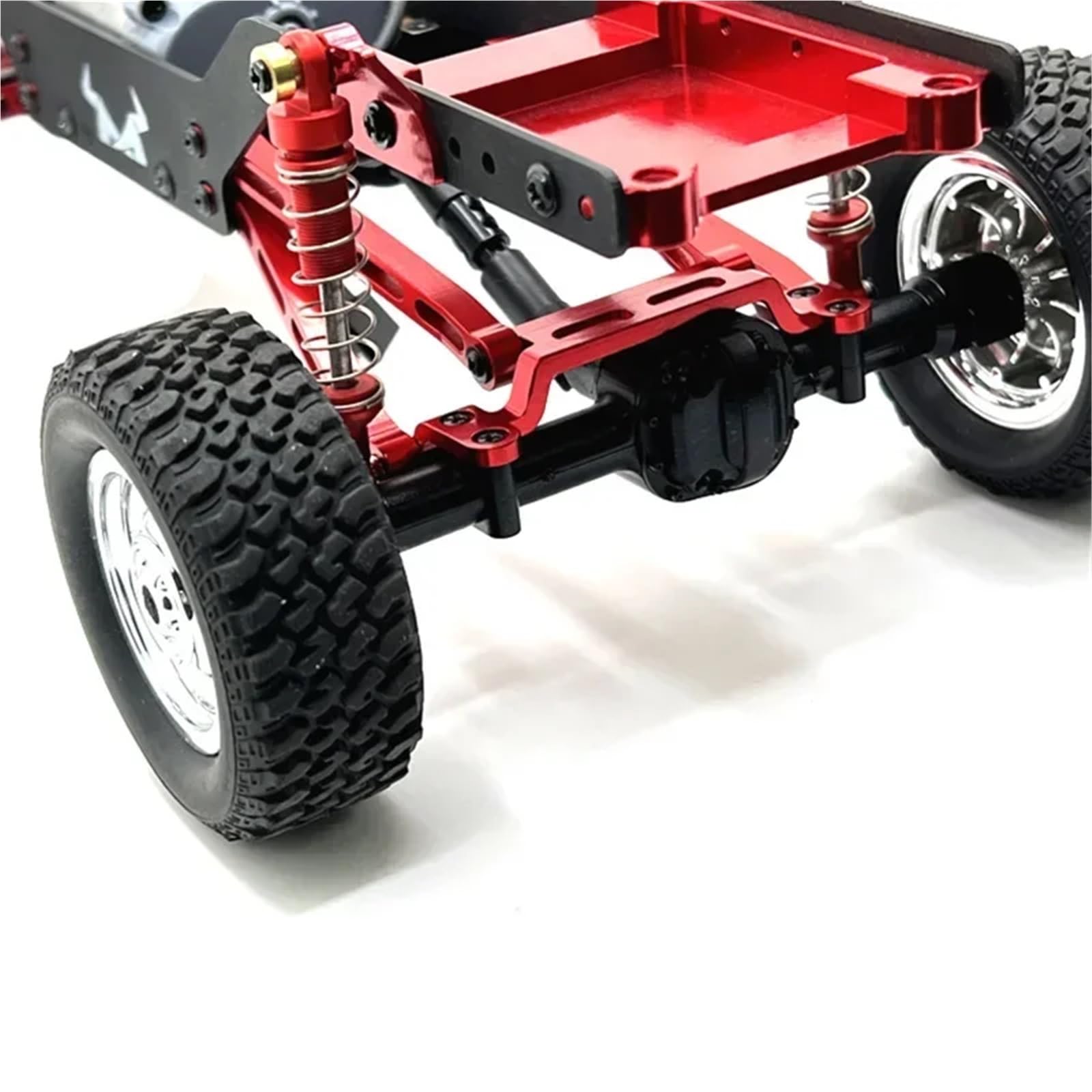 Recambios Rc Para MN78 Para MN168 1/12 Amortiguadores Metálicos Y Soporte De Torre De Amortiguación Para Coches RC Accesorios Y Piezas De Mejora(Black)