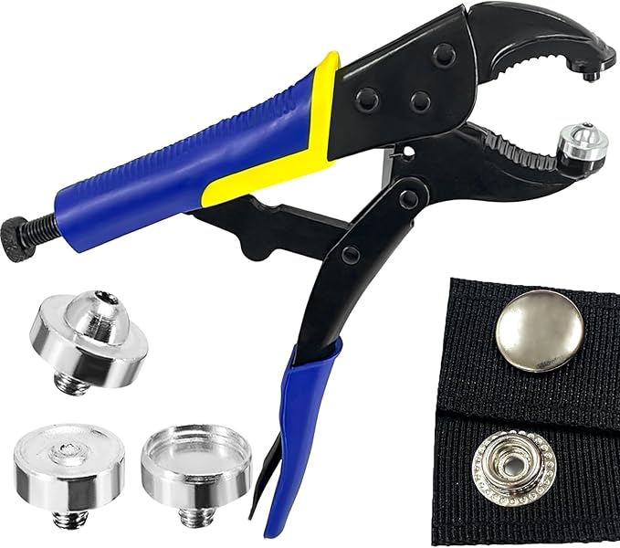 Loyala Heavy Duty Snap Fasteners Kit, Snap Pliers for Metal