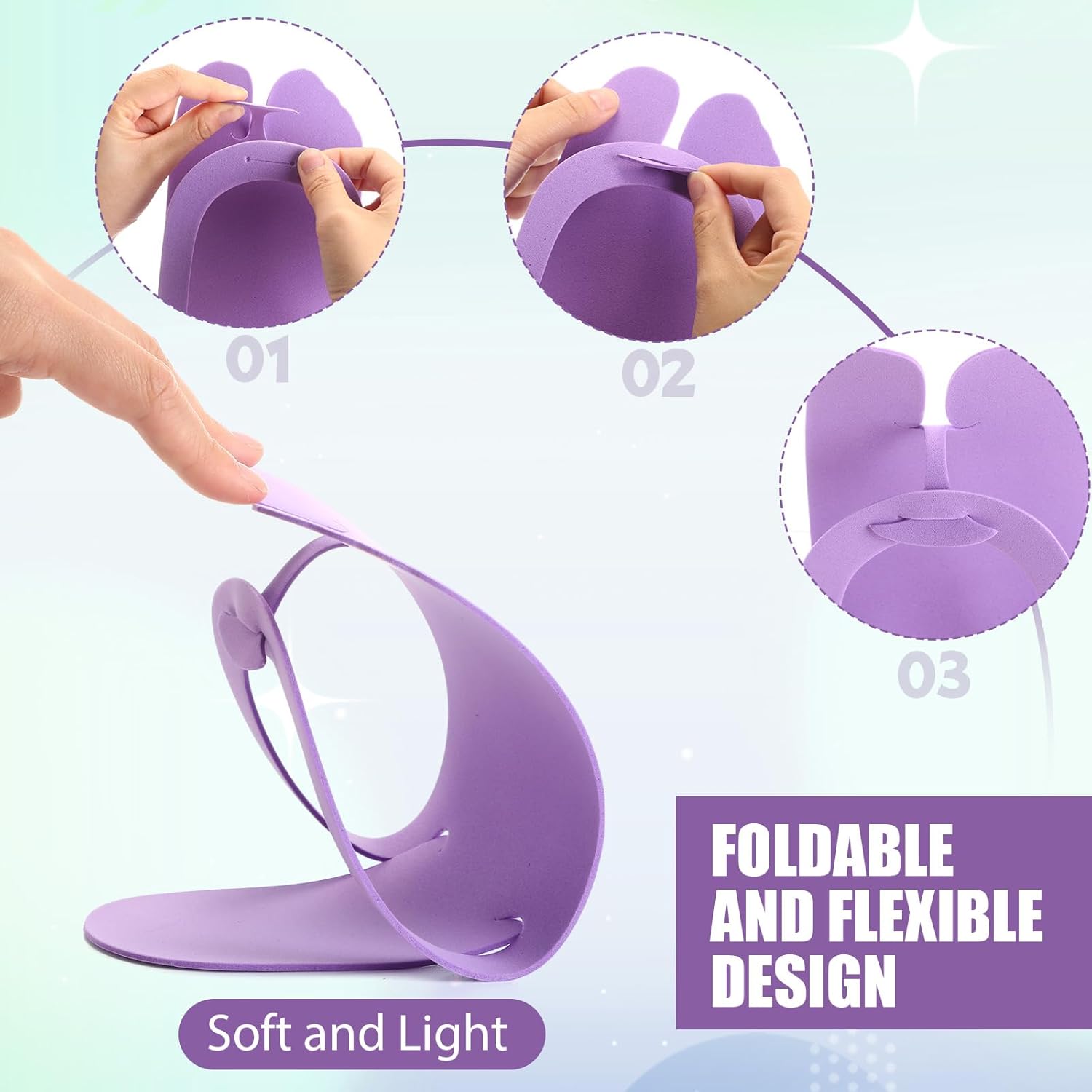 JaGely 100 Pairs Large Disposable Pedicure Slippers Bulk Multicolor EVA Foam Flip Flops Foot Nail Salon Slippers Spa Party Supplies for Women Men Guests, Night Shoes for Travel Home Camp, 11 Inches