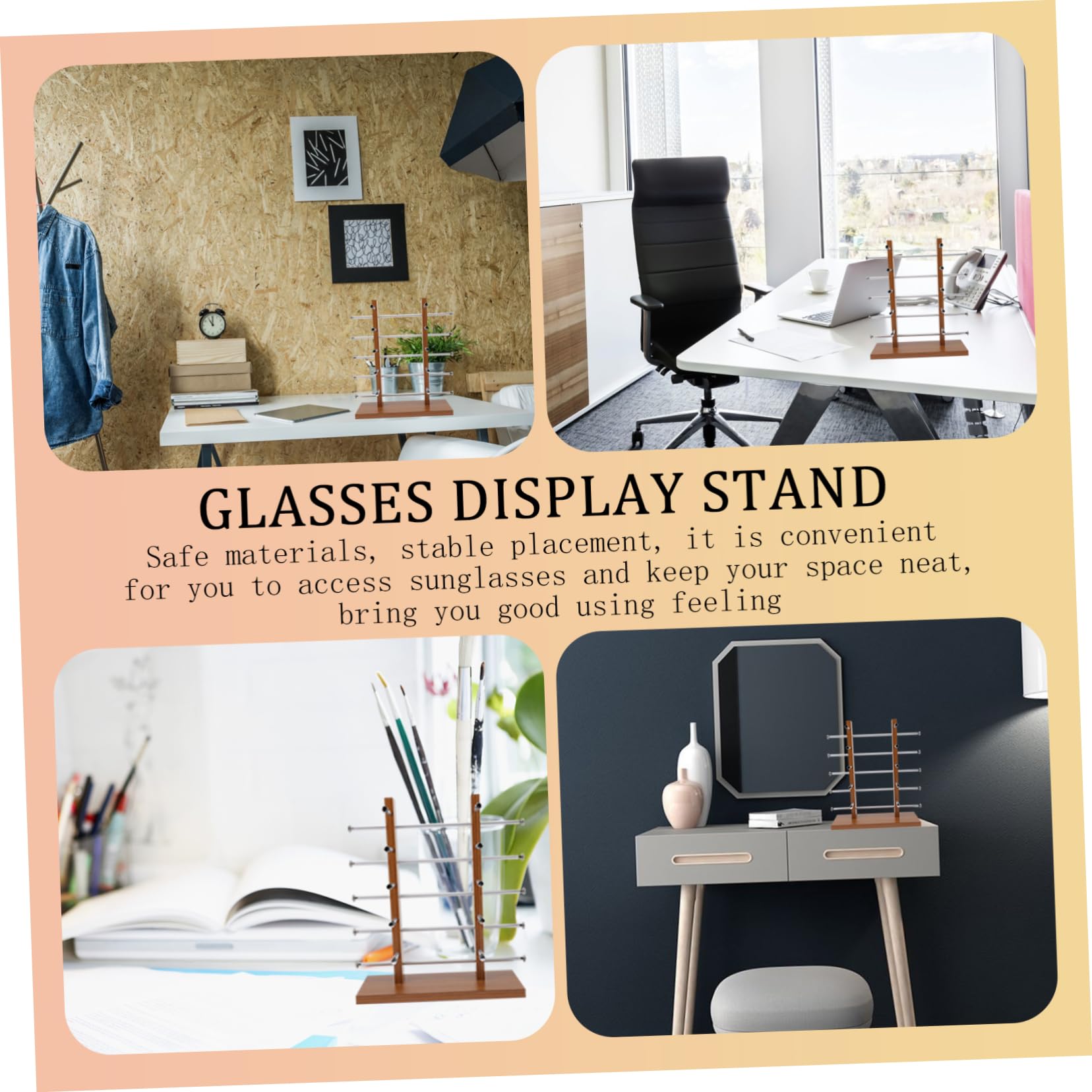 ERINGOGO Sonnenbrillen Display Rack Mit Großer Aufbewahrungskapazität Stabiler Brillenhalter Für Zuhause Und Geschäfte Zur Präsentation Und Aufbewahrung Von Sonnenbrillen Und Brillen