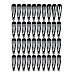 30,60 80 Pack Black 2 Inch Women Metal Snap Hair Clips Accessories No Slip Hair Barrettes Girls Women Hair Accessories (Black 40PCS)