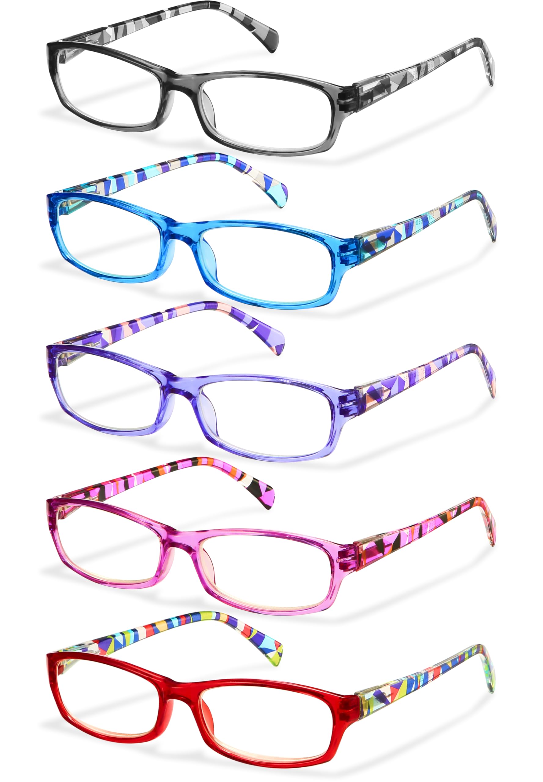Photo 1 of Gaoye 1.5 Reading Glasses for Women, 5 pack Fashion Readers for Women Spring Hinge Eye Glasses, Blue Light Reading Glasses