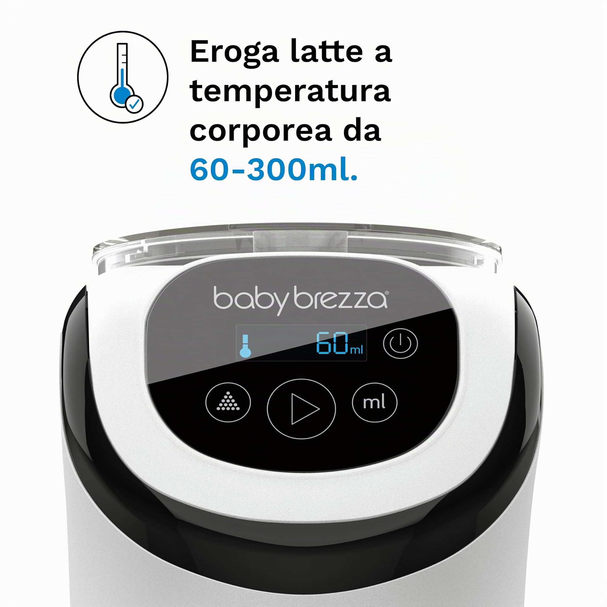 Baby Brezza Formula Pro Mini – Miscelatore per la Preparazione di Formula per Neonati - prepara Latte in Polvere - portatile e compatto per i Viaggi - bianco
