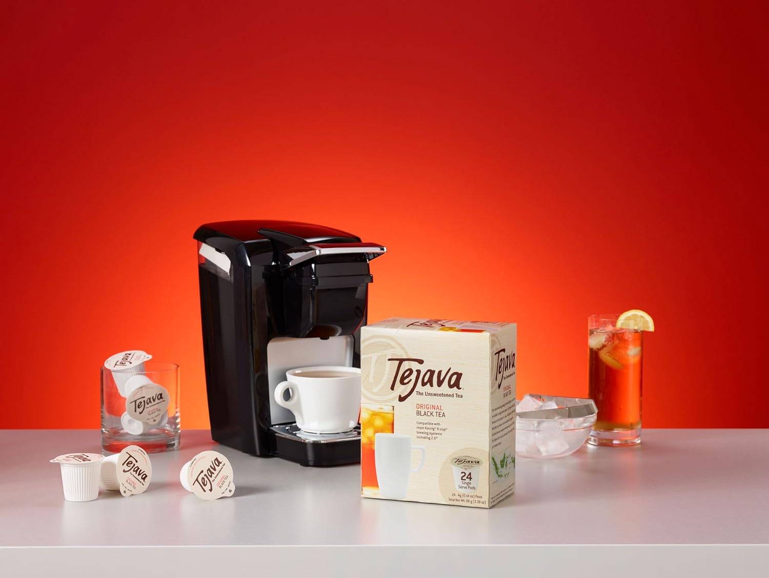 Tejava Original Unsweetened Black Tea Pods, Award-Winning Tea, 100% recyclable Single Serve Cups (24 Pack) : Grocery & Gourmet Food