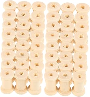 100個 木製スプール 糸巻き 収納ラック付き 刺繍糸オーガナイザー 手芸用 編み物用糸ホルダー 織り効率向上の転設計