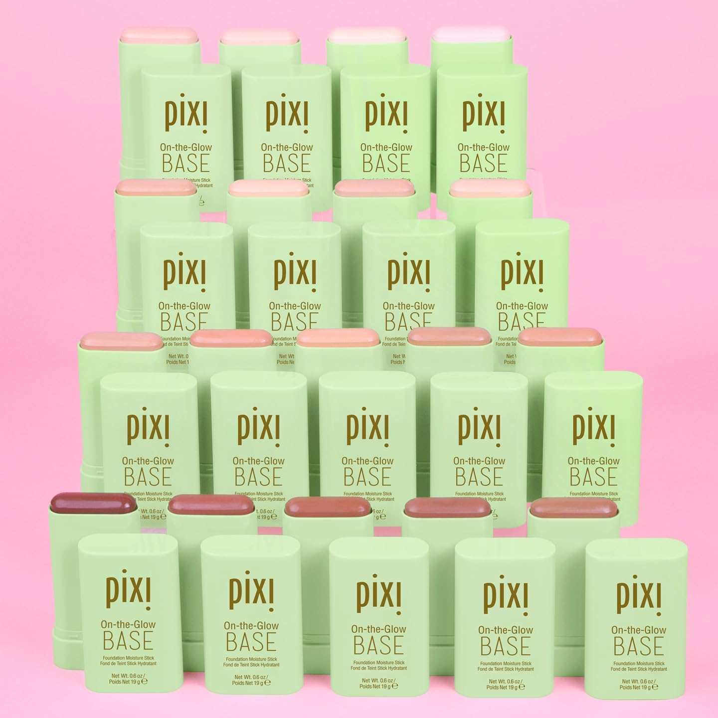 Pixi Beauty On the Glow Baza nawilżająca w sztyfcie w kolorze Fair: bardzo jasny i ciepły odcień 0,6 uncji / 19 g