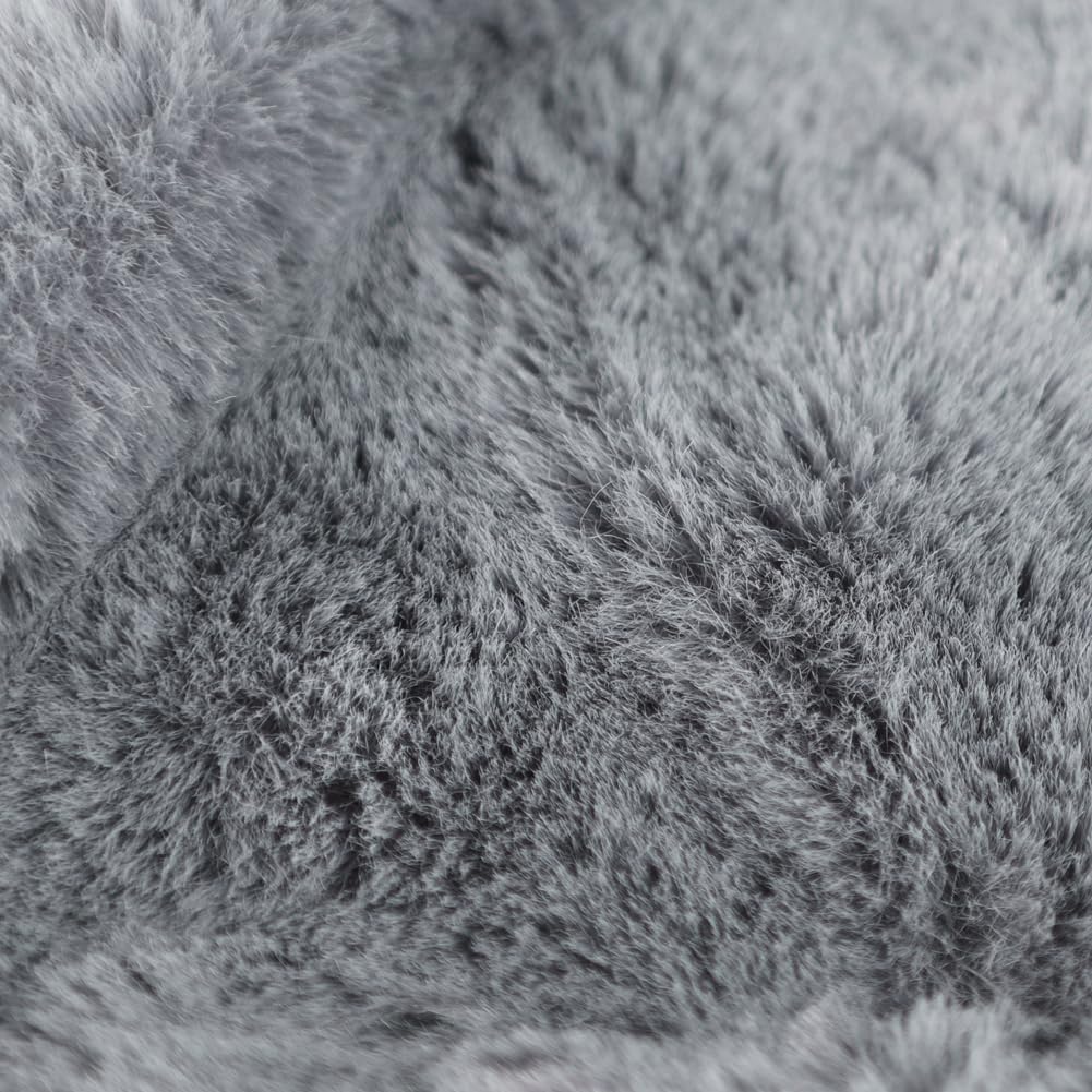 SIQITECHNO Men Women Thicken Leg Warmers Adjustable Long Faux Fur Paded Knee Braces Fleece Lined Knee Pads for Ski Cycling - Image 5