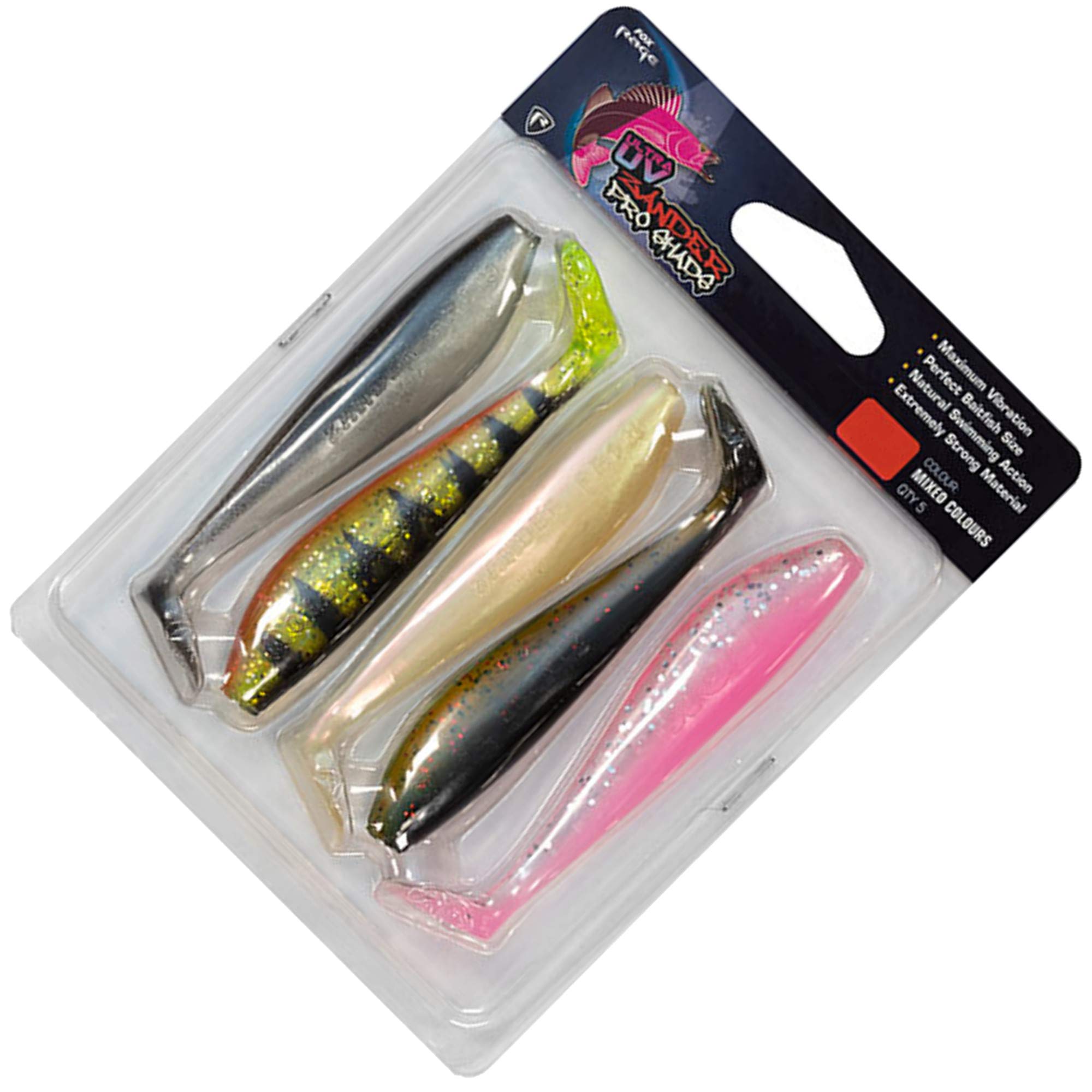 Fox Rage Zander Pro Mixed Ultra UV Colour 7.5cm Fishing Lure - Zander - 1 Piece