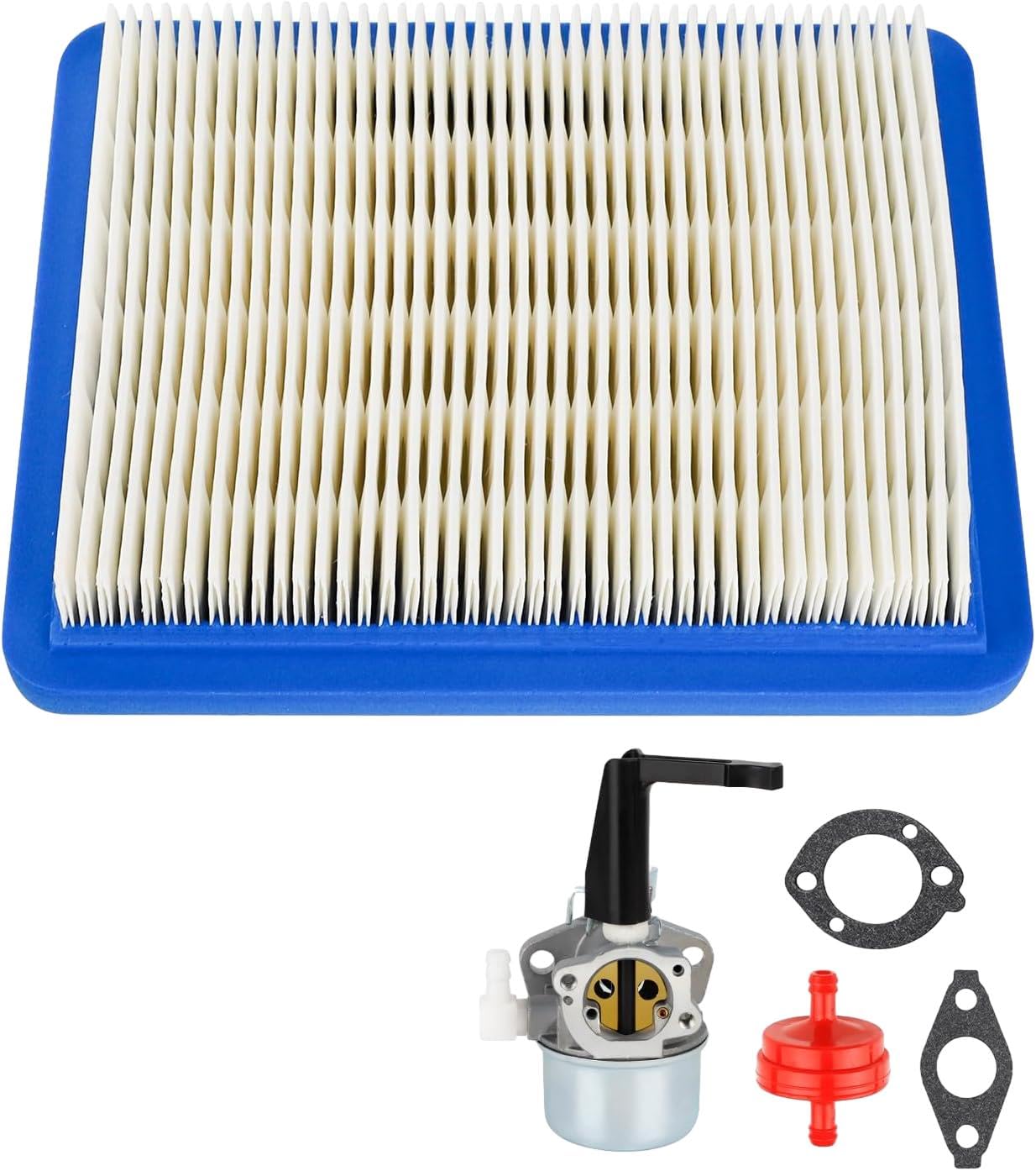 696065 Carburetor compatible with Briggs Stratton models 697422, 215369, 110402, 110412 for 5HP to 7HP engines. Fits Troy Bilt, for Craftsman rototillers, and generators with Intek motors and 491588S