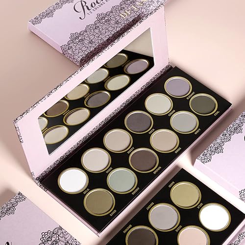 Miniatura 2 de DELANCI - Paleta de sombras de ojos mate sin brillo 12 tonos naturales mate palé de sombras de ojos desnudos para mujeres mayores tonos grises fríos