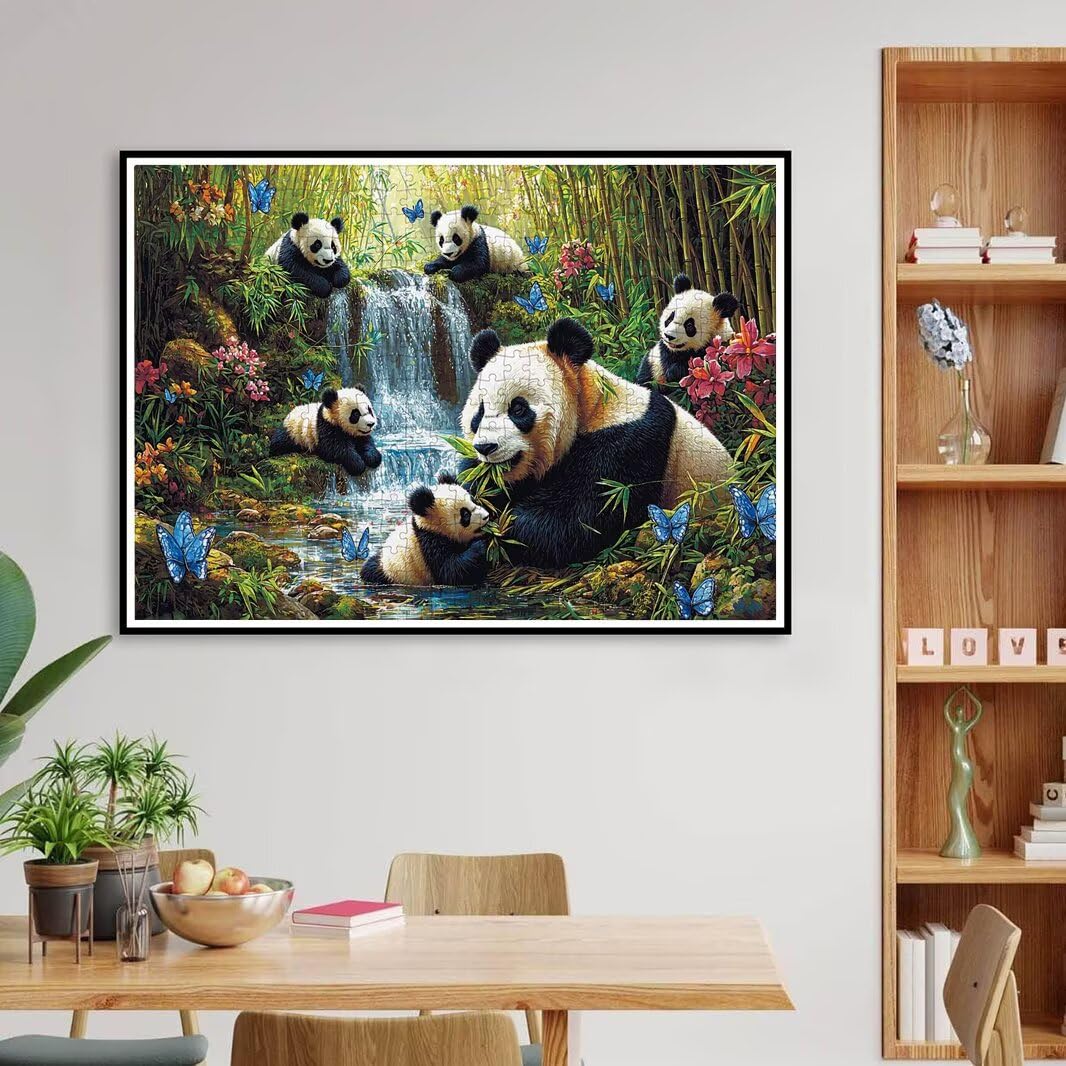 Puzzle 1500 Pezzi, Puzzle Panda per Adulti, 87x57cm, Compact Box -4412