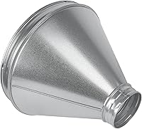 Vista 10 de Reductor de conducto redondo de 6 a 4 pulgadas - Aumentador de tubería de acero galvanizado de ajuste macho - Acoplamiento para sistemas