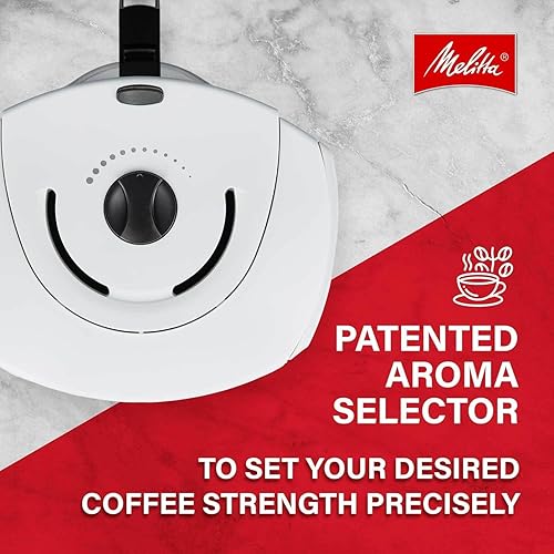 Miniatura 4 de Melitta Aroma Series Cafeteras programables de goteo (Aroma Enhance White 10 tazas) con 5 filtros de café