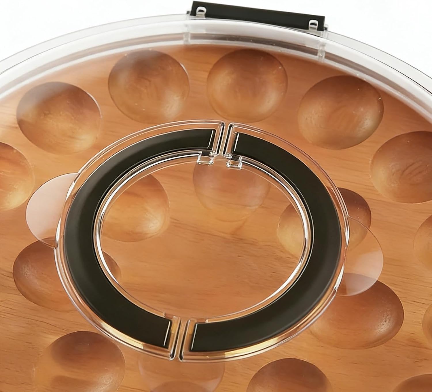 Deviled Egg Platter, 24-Slot Tray, Egg Serving Dish, Thanksgiving Easter Dinner, Holiday Party Buffet, Home Kitchen Accessory, Appetizer Countertop Tray for Table Catering Entertaining Celebration