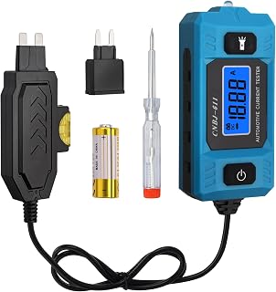 EYPINS 20A 48V 자동차 퓨즈 전류 테스터 - 고정밀 자동차 회로 결함 프로브 테스터, 자동차 릴레이 퓨즈 블레이드 체커, 배터리, DC 감지 펜, 백라이트 디스플레이 및 전면 조명 포함