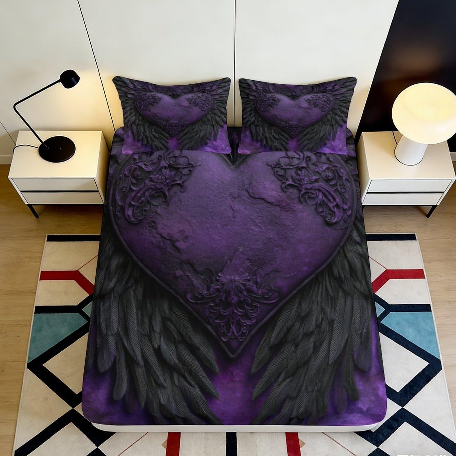 3D Printed Space Astronaut Fitted Sheet Microfiber Deep Pocket Bedroom Bedding, All Wrap Non-Slip Universe Mattress Fitted Cover for Adults Teens 120x200x25cm