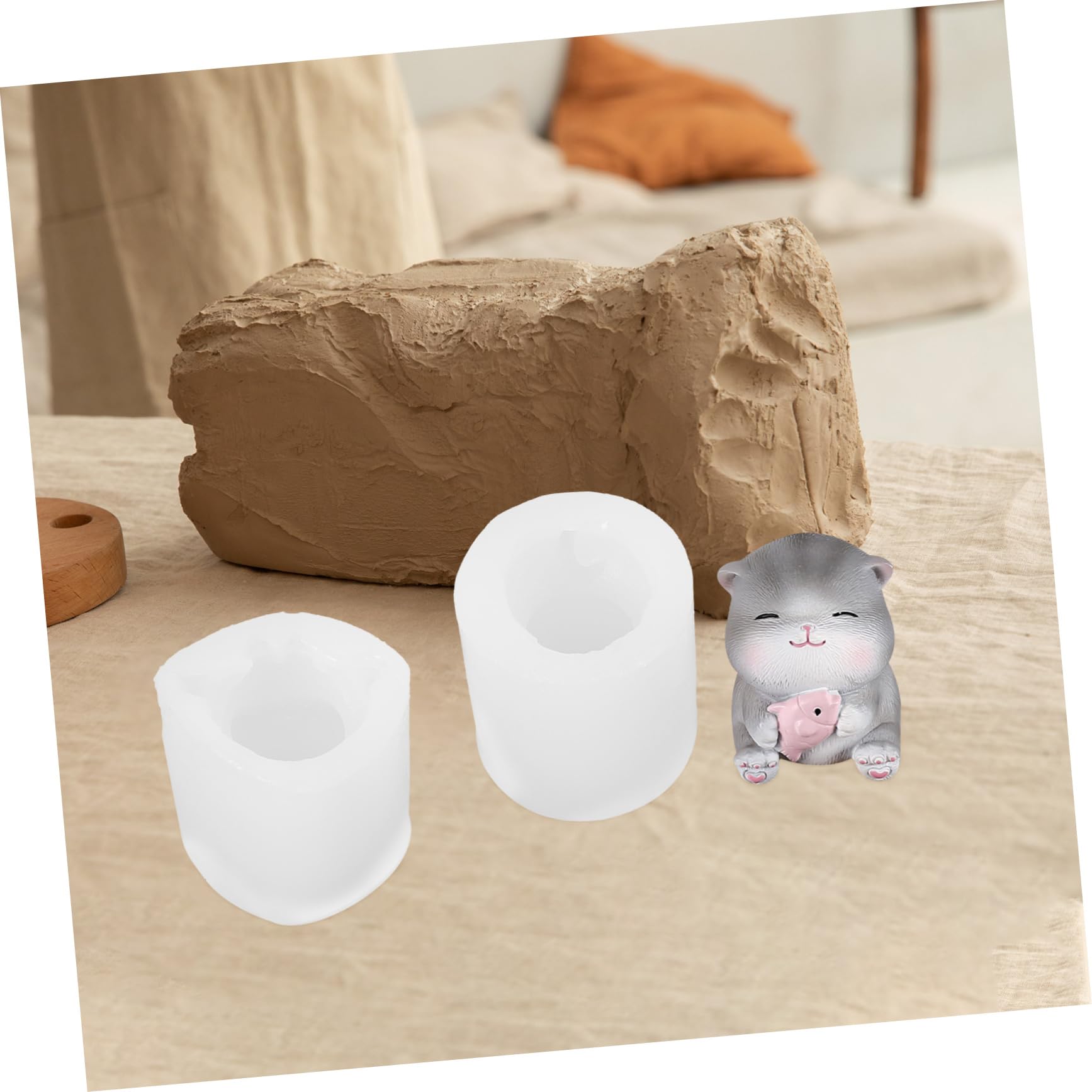 EXCEART 16pezzi Stampo Silicone Per Gatti Mold Per Resina Epossidica Stampo Flessibile Per Decorazioni Fai Da Te Per Creazioni Artigianali e Ornamenti Decorativi