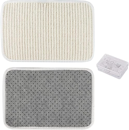 Miniatura 5 de 2 Alfombrillas Raspadoras para Gatos Protector de Sofá de Sisal Natural Alfombrilla Rascadora para Gatos Funda de Esquina para Sofá Cama Protector