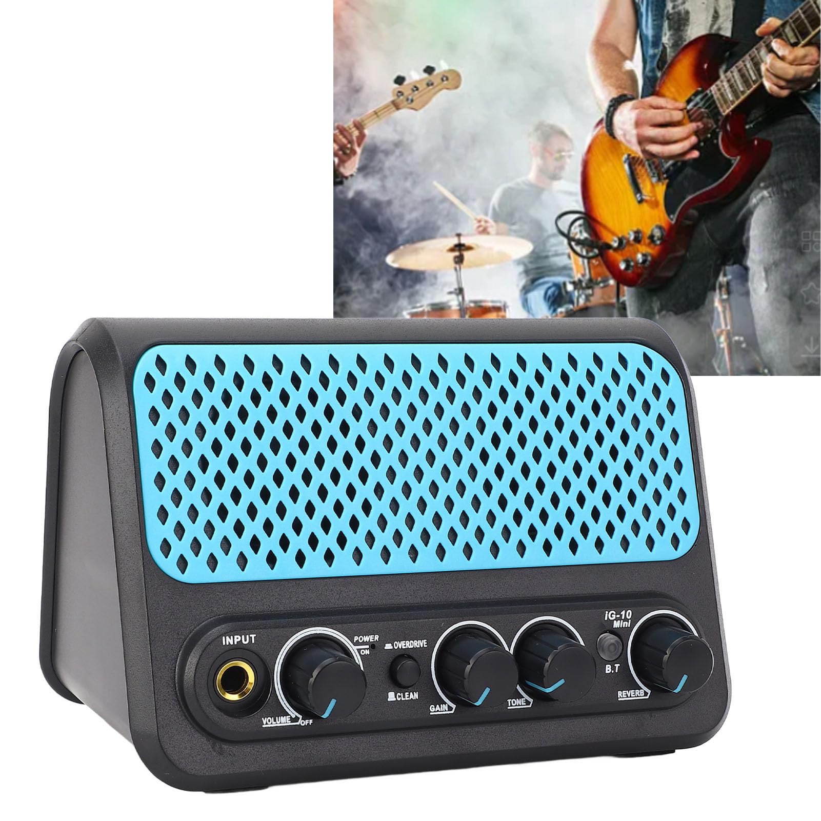 Amplificatore di Chitarra Elettrica 10w Portatile con Riverbero