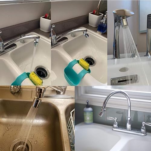 Miniatura 6 de TOTOMO Aireador de grifo de fregadero de cocina (latón macizo), 2 modos de pulverización (ducha y flujo de burbujas) Adaptador de rociador giratorio