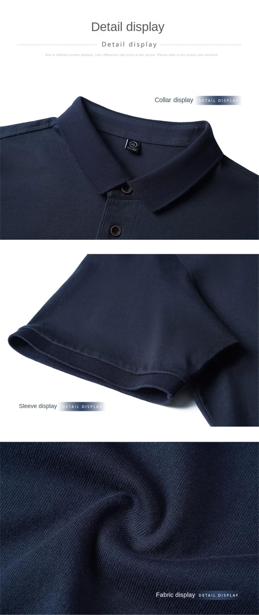 Polo de manga corta para hombre, diseño clásico, color liso, para jóvenes