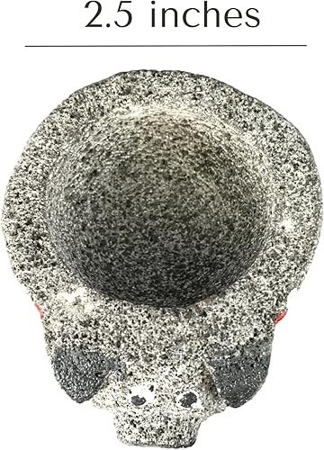 Miniatura 5 de Molcajete - Tazón para salsa, mortero de piedra, molcajetes para papas fritas, guacamole, pico de gallo, plato para servir, taza de salsa,