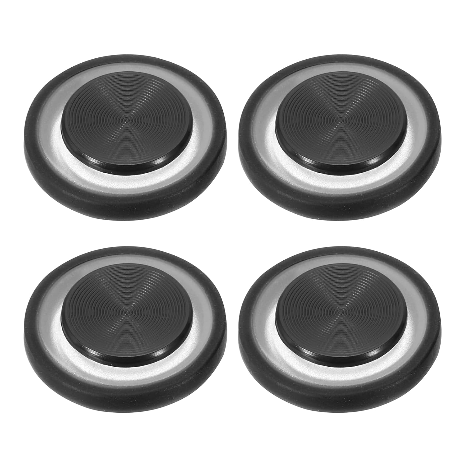 PATIKIL 4 Pcs Mobile Phone Game Joystick, Frosted Spiral Game Control Touch Screen Joystick with Storage Box for Mobile Tablet Smart Phone, Black